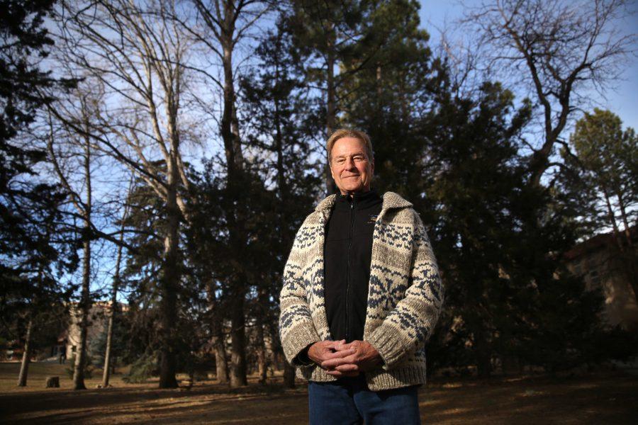 Colorado State University professor Richard Knight poses for a portrait in the Sherwood Forest on Tuesday morning. Knight, a professor of Human Dimensions of Natural Resources, will be retiring after teaching at CSU for 20 years. (Forrest Czarnecki | Collegian)