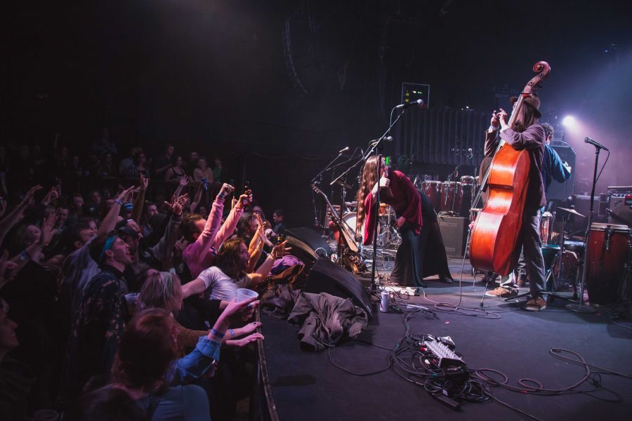Gipsy Moon opens for The California Honeydrops Wednesday night in the Aggie Theater (Davis Bonner | Collegian)