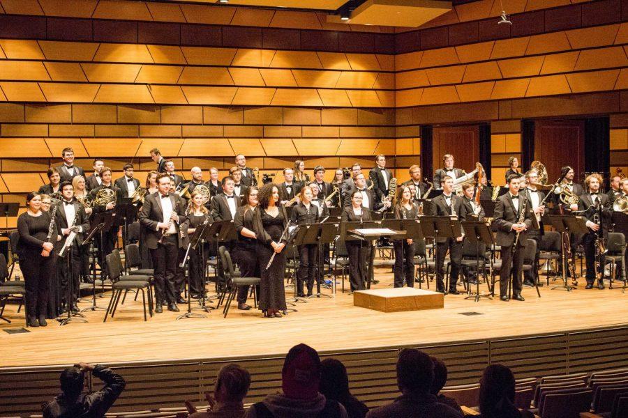The Colorado State University Wind Symphony performed at the University Center for the Arts Friday night. Photo credit: Brooke Buchan