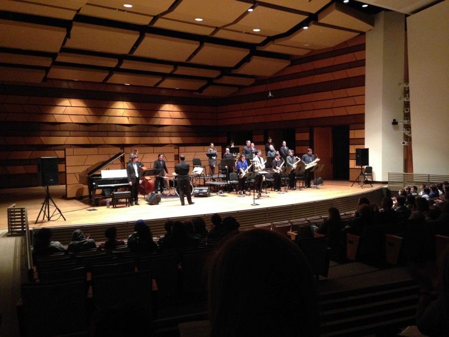 CSUs Jazz Ensemble II concludes the first part of the concert. Photo credit: Mckenzie Moore