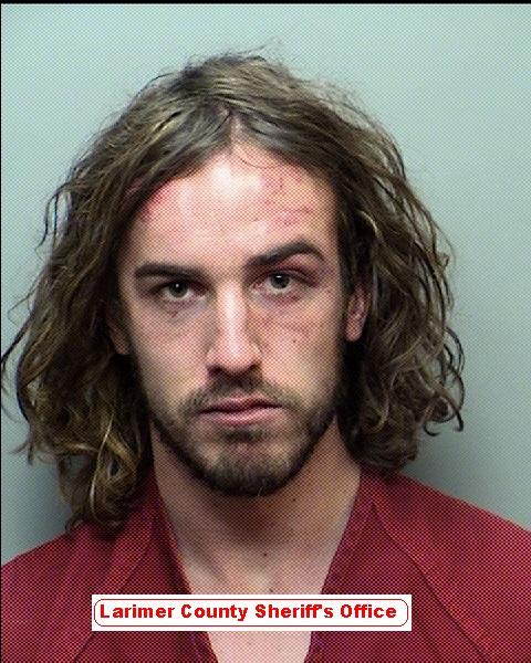 Eric Mueller was arrested and taken to Larimer County Jail on Monday after his involvement with a stabbing incident. Mueller was charged with First Degree Burglary and First Degree Assault. (Photo Courtesy of Larimer County Sheriffs Office)