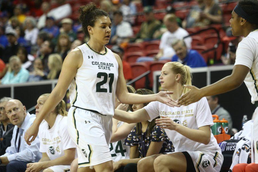 Myanne Hamm scored 14 pints for CSU in the 65-61 loss to Boise State on March 8 (Tim Nwachukwu/NCAA Photos)