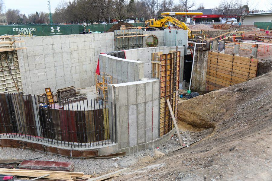 Shields remains closed as construction crews prepare for completion of another underpass in April. (Davis Bonner | Collegian)