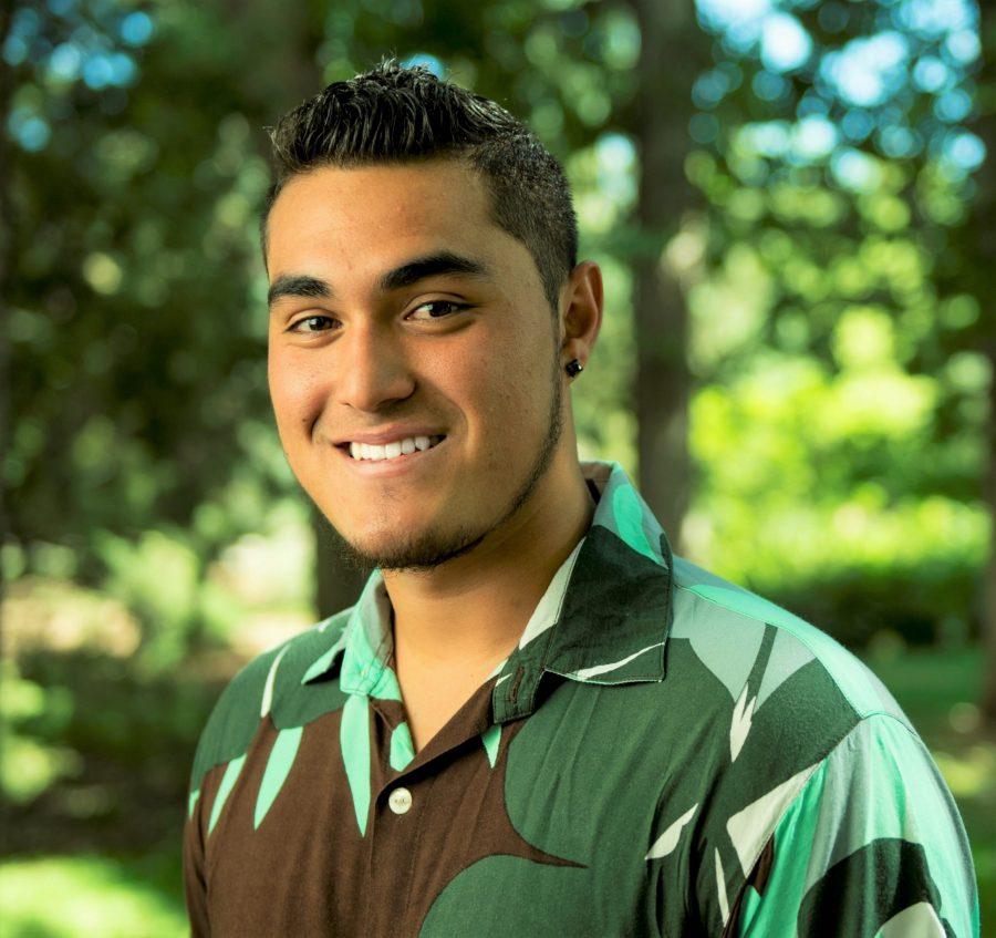Koloaulani Kaawa-Gonzales a Warner College of Natrual Resources scholarship recipent in the Sherwood Forest at Colorado State University, September 10, 2015.