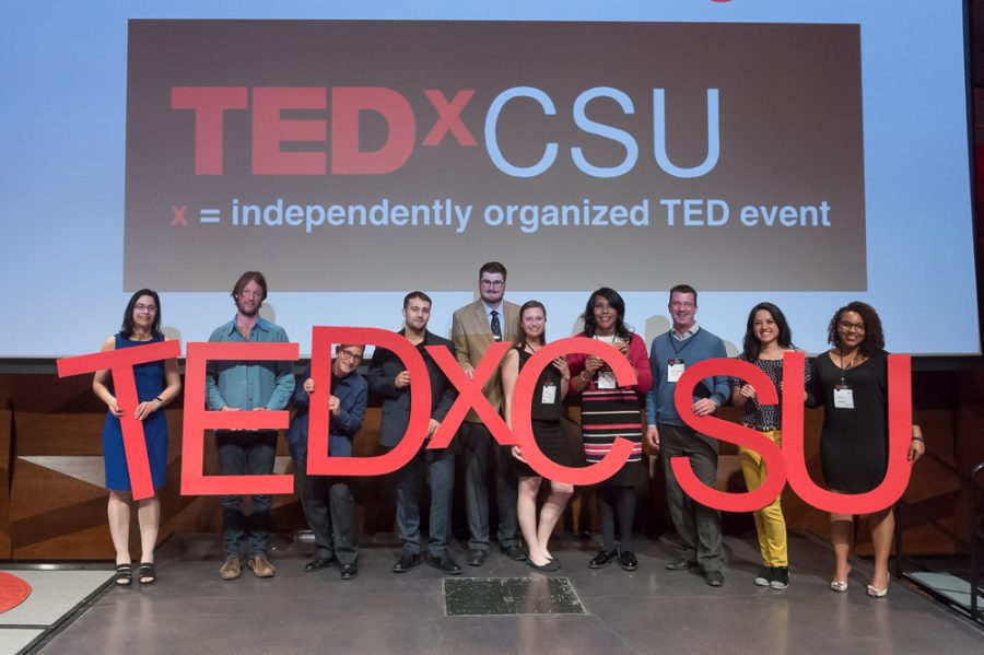All speakers at TEDxCSU 2017 Photo credit: CSU Flickr