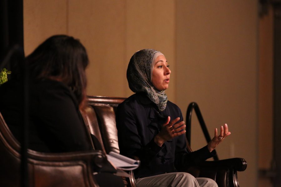 Asma Khalid, a political reporter for NPR, speaks about her experience covering the 2016 United States presidential election while at Colorado State University on Monday afternoon. (Forrest Czarnecki | Collegian)