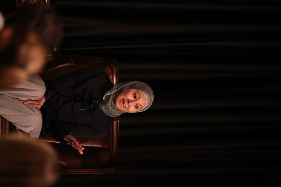 Asma Khalid, a political reporter for NPR, speaks about her experience covering the 2016 United States presidential election while at Colorado State University on Monday afternoon. (Forrest Czarnecki | Collegian)