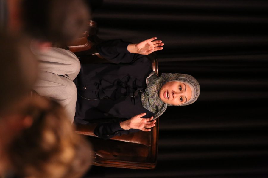 Asma Khalid, a political reporter for NPR, speaks about her experience covering the 2016 United States presidential election while at Colorado State University on Monday afternoon. (Forrest Czarnecki | Collegian)