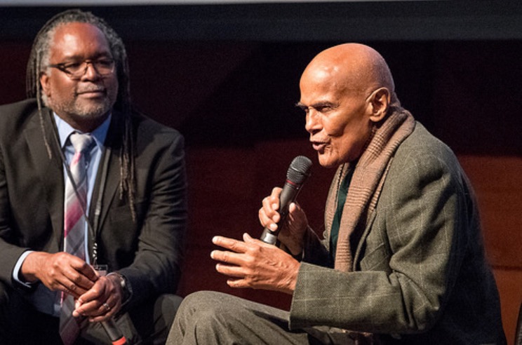 Harry Belafonte speaks about the film I Am Not Your Negro during CSUs ACT Human Rights Film Festival. Photo credit: Nate Day