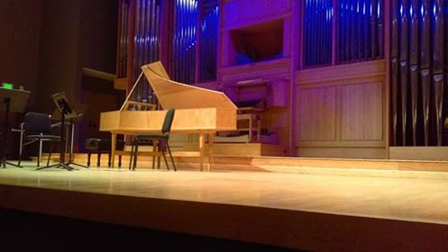 The Organ Recital Hall stage. Photo credit: Maddie Wright