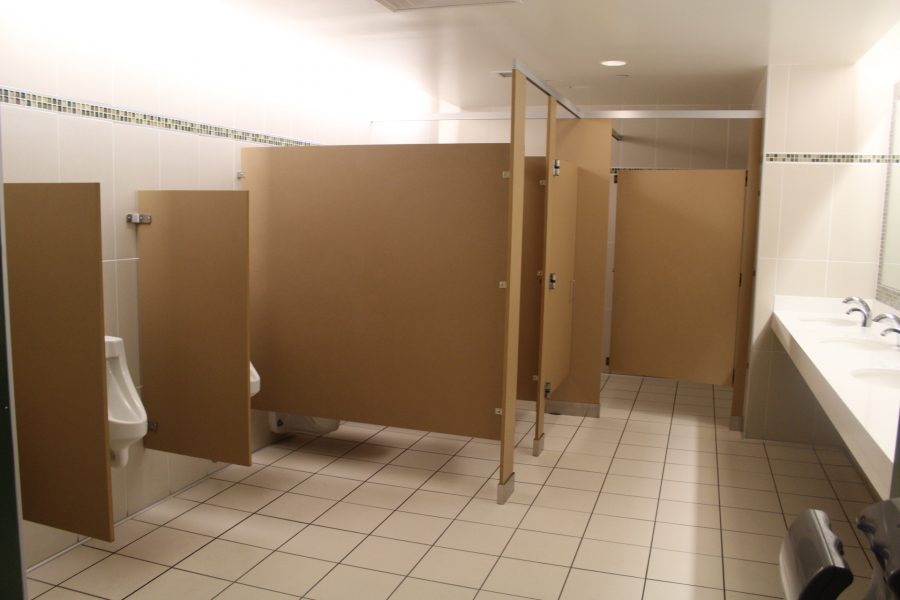 The bathrooms in the Lory Student Center Photo credit: Christian Johnson