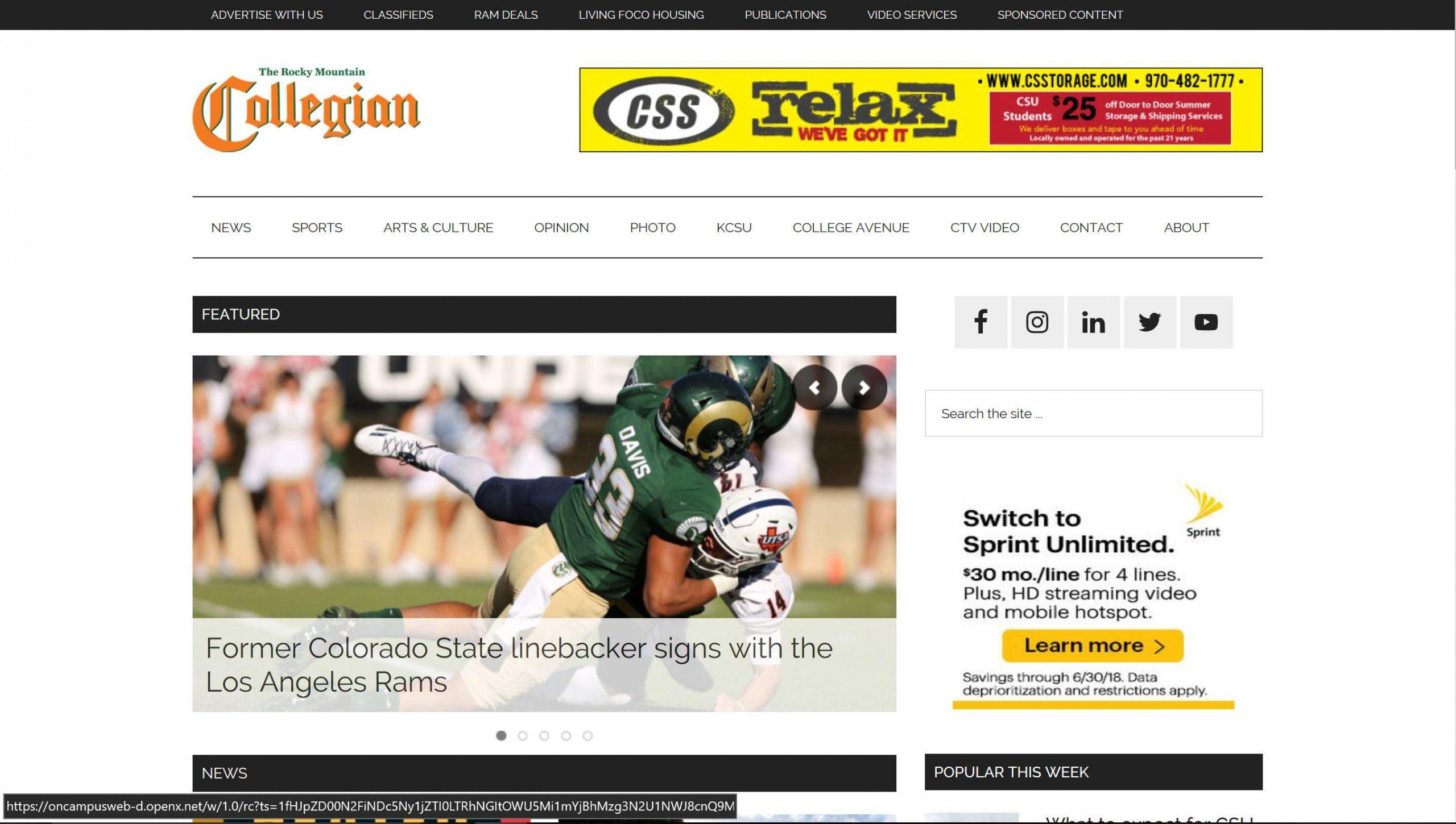Collegian.com website gets an update - The Rocky Mountain Collegian