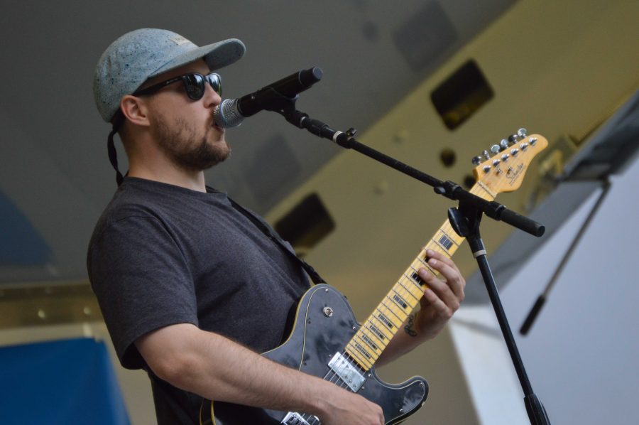 Lead singer Ian Gastl of Tatanka performas at the Lagoon Summer Concert Series. Photo by Olive Ancell | Collegian