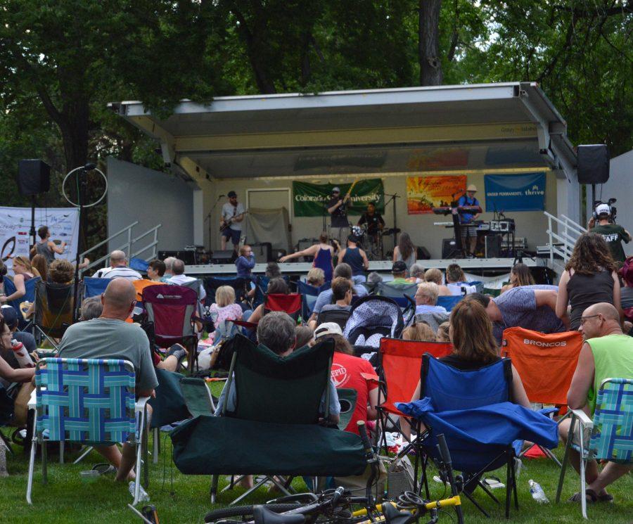 Tatanka performs at the second weekly Lagoon Summer Concert Series performace of the summer. Photo by Olive Ancell | Collegian