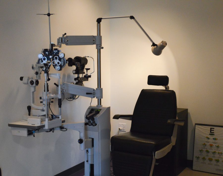 The CSU Health Center features a student optometry facility. Photo by Olive Ancell | Collegian