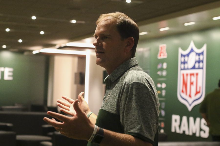 Head coach Mike Bobo talks about the new facilities and what they will do for the future of the program.
(Javon Harris | Collegian)