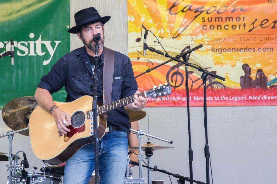 Steve Gray performs with the country- rock band Union Gray at the Lagoon Concert Series on Wednesday (Julia Trowbridge | Collegian)
