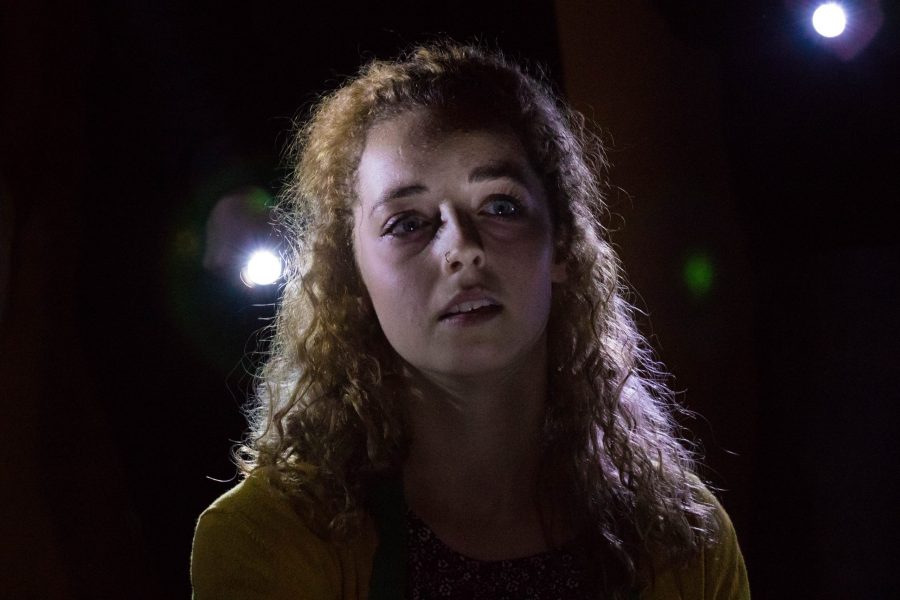 Dakota Parker performs in Dominique Mickelson's original play 'Premonitions' as Rosie at the 2017 Fort Collins Fringe Festival (Julia Trowbridge | Collegian)