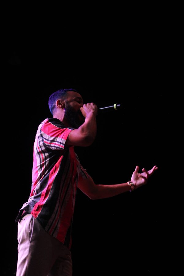 Rap Artist Chaz French Performing for CSU student body during Ramfest 2017. (CJ Johnson | Collegian)