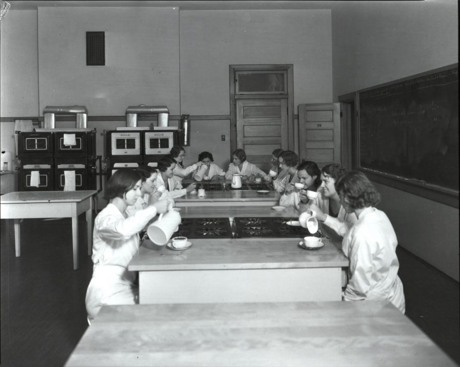 Women taking a Home Economics class at CSU in 1932. (Photo courtesy of CSU Libraries, Archives & Special Collections)