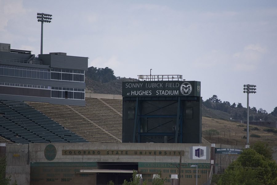 Hughes Stadium, located approximately four miles from campus, is no longer used as the Universitys football stadium. (Jenn Yingling | Collegian)