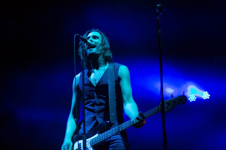 Tyson Ritter of the All-American Rejects performs during Tour de Fat (Chapman Croskell | Collegian)