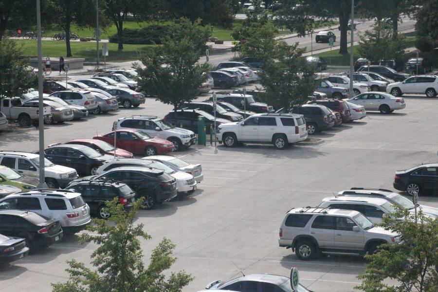The Morgan Library Parking Lot is as packed has it has ever been due to many students resorting to Pay to Park due to the steady increase in price to the Student Parking Passes. (CJ Johnson | Collegian)