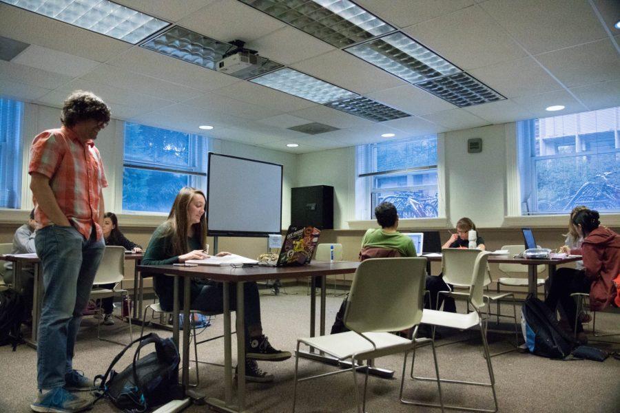 The Statistics Success Center, located in STATS 006, is a new resource available to those taking introductory statistics courses. The graduate and undergraduate students employed there hope that the resource allows for students to understand fundamentals of statistics. (Julia Trowbridge | Collegian)