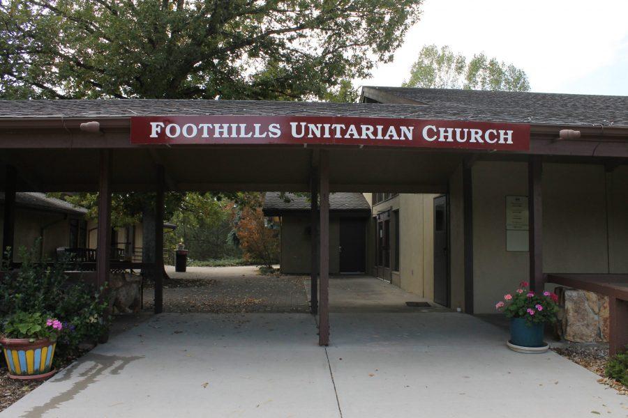 The exterior of Foothills Unitarian Church. (Abby Currie | Collegian) 