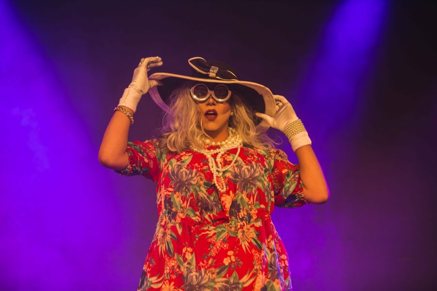 Bella Couture La Cher performs at PRISM's annual fall drag show in the LSC. (Davis Bonner | Collegian)
