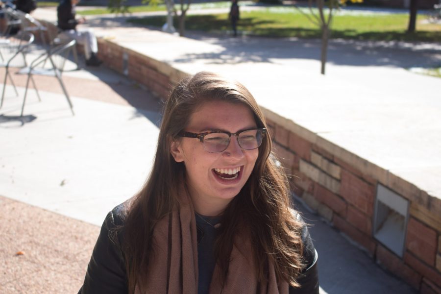 Emily Foisy is a sophomore and a biology major.  She personally really enjoys homecoming and is a member of a sorority. (Jenny Lee | Collegian)