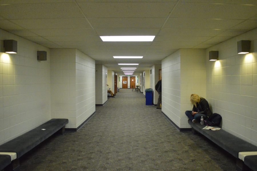 The second floor of Clark C is home to the economics and journalism department at CSU. While Clark C is attached to the well-kept Clark A, it has not been renovated in a while, which has raised health concerns in the recent past. (AJ Frankson | Collegian)