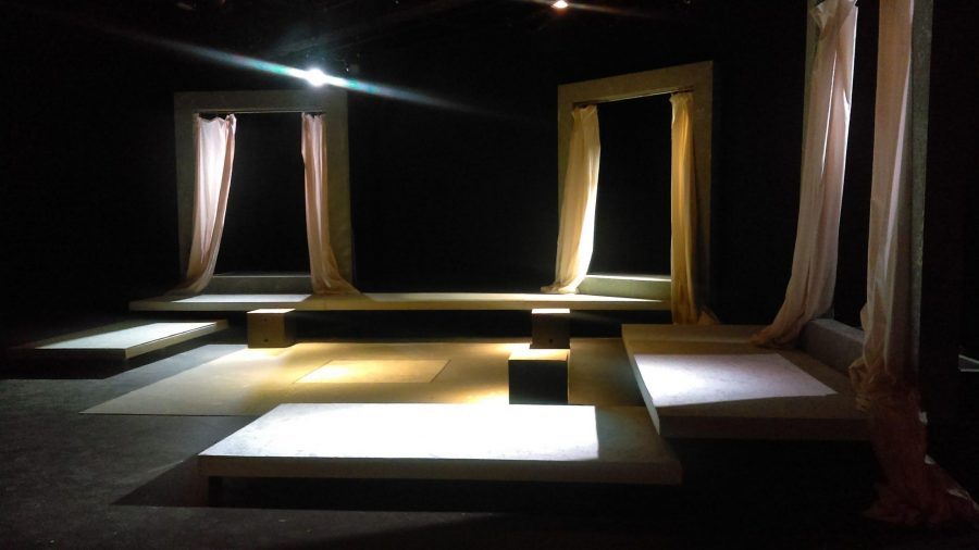 The set for Rosencrantz and Guildenstern (Maddie Wright | Collegian)