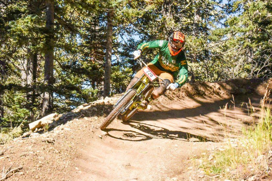 Zach Lustig, a CSU Cycling Team rider, is shown competing at the 2017 Conference Championships in Angel Fire, NM on October 1st. (CSU Cycling)