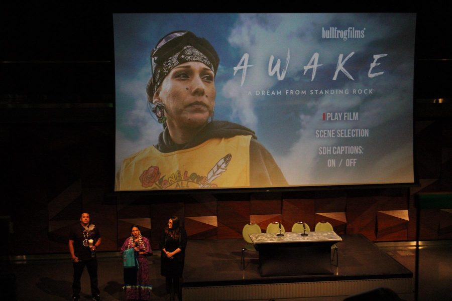 The film AWAKE: A Dream from Standing Rock was shown at the LSC Theatre on Monday, November 13th. A discussion with the filmmakers followed the screening of the film. (Abby Flitton | Collegian)