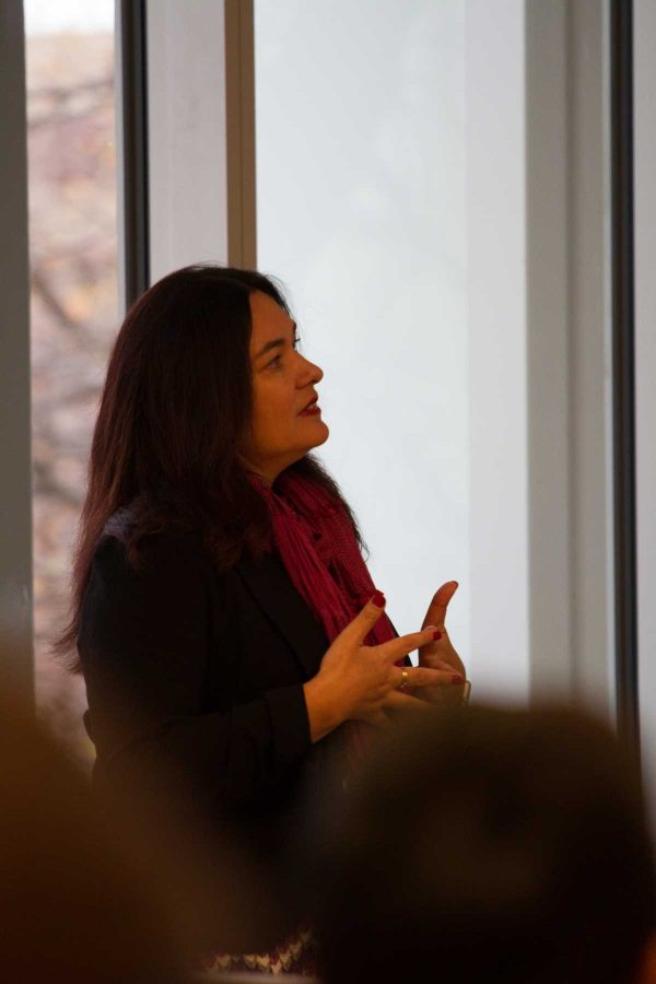 Dr. Susana Muñoz spoke on issues of inequality and unfair treatment to underserved student populations in higher education at the Interrogating Legality and Campus Climate speech on Wednesday, November 15, 2017. She leads a group of researchers looking into this issue and the way that underserved students can be effected by new legislations that have been passed. (Josh Schroeder | Collegian)