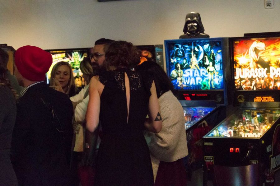 The Weekend Warrior Film Festival featured an afterparty at their new location off of N. College Ave. on Saturday evening. Photo by Olive Ancell | Collegian