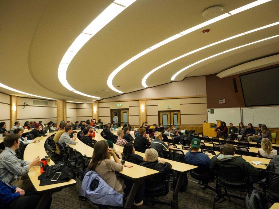 CSU students gather to discuss the importance of mental health, especially on college campuses, with the guidance of professionals from the CSU Health Network. (Field Peterson | Collegian)
