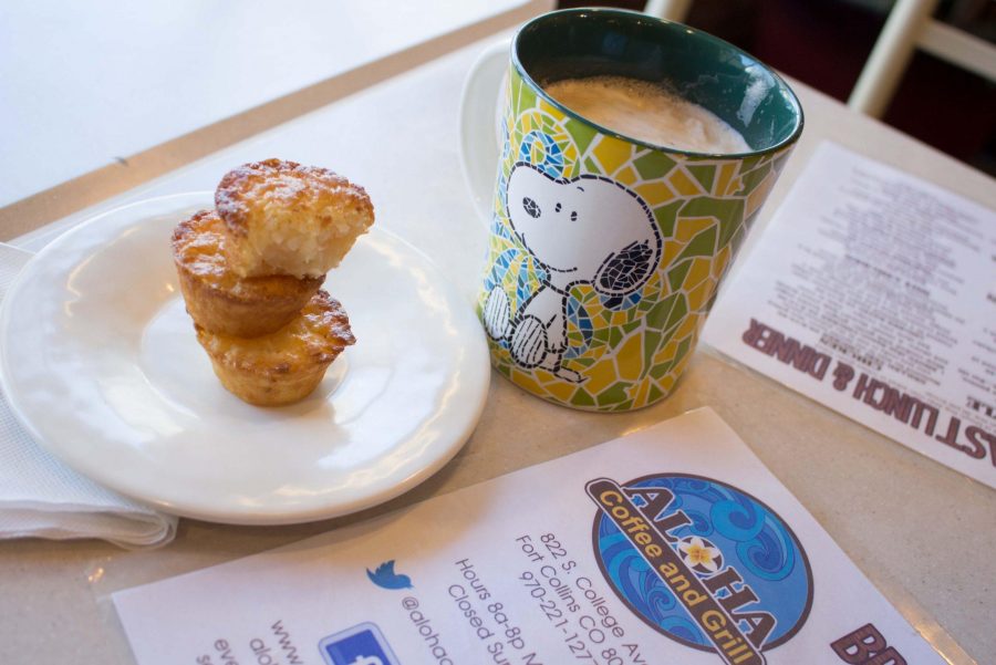 The Aloha Coffee and Grill located on College Avenue features authentic Hawaiian cuisine like these sweet and chewy Coconut Butter Mochi. (Brooke Buchan | Collegian)