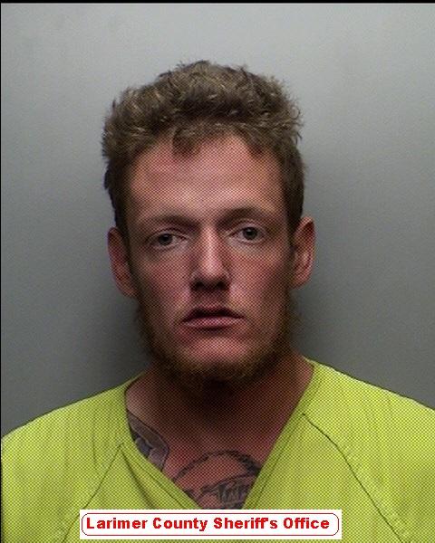 Evan Bissonnette was arrested on four counts of burglary and criminal mischief after robbing several stores early this morning (Photo: courtesy of the Larimer County Sheriffs Office) 