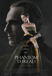 Daniel Day-Lewis and Vicki Krieps adorn the poster for "Phantom Thread."