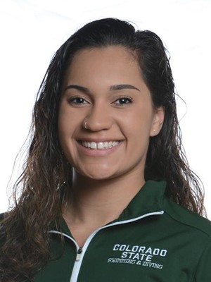 Junior swimmer Tonicia Thomas, a backstroke and freestyle swimmer, was named Mountain West Swimmer of the Week. (Photo courtesy of CSU Athletics)