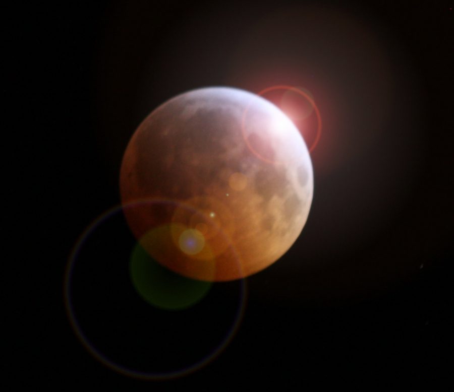 A total lunar eclipse from December 2010, as captured by Adam Pearlstein, the asistant coordinator for the Little Shop of Physics. (Photo courtesy of Adam Pearlstein)