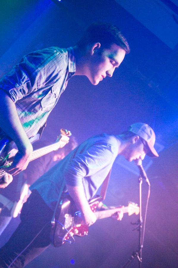 Places Back Home brough some energy  and a screamo Smashmouth rendition to Battle of the Bands Thursday evening at the Downtown Artery. (Photo by Olive Ancell | Collegian)