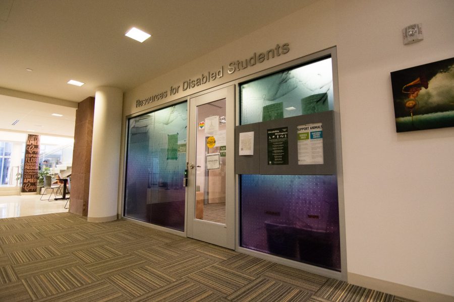 CSU’s Resources for Disabled Students main office can be found in room 100, inside of the General Service Building; their satellite office can be found in room 223, inside of the Lory Student Center. (Colin Shepherd | Collegian)