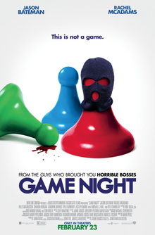 The poster for the 2018 movie "Game Night" 