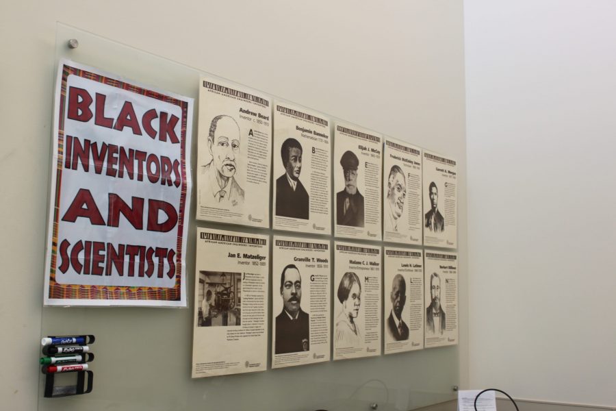The Black/African American Cultural center put on the 2018 display of inventions by African Americans throughout history. Inventions From Chess in ancient Egypt to the typewriter. (Brandon Mendoza|Collegian) 