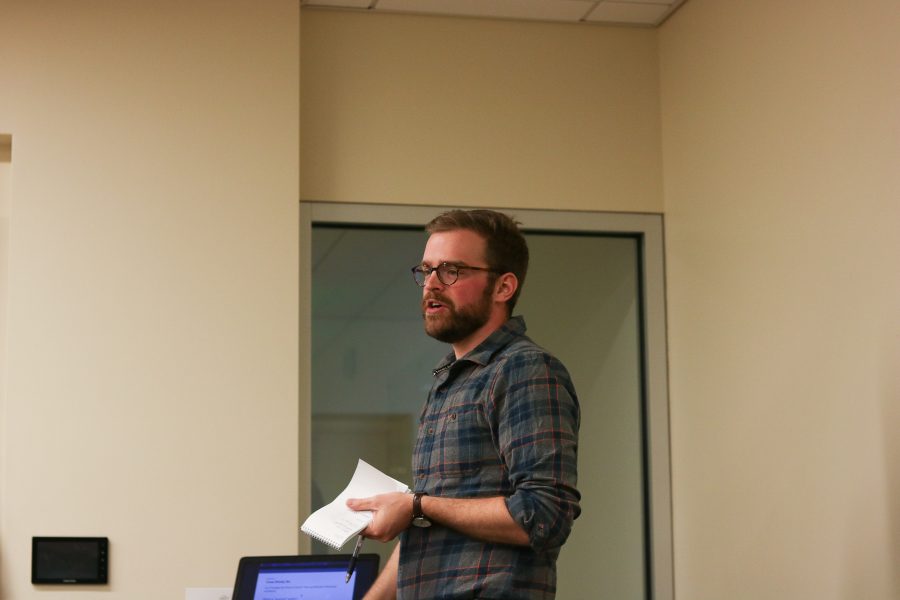 Luke explains the current state of the colorado river (Devin Cornelius | Collegian)