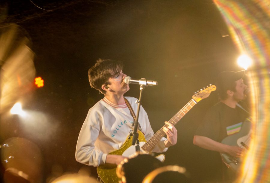 Declan Mckenna performs at Hodi's Half Note on March 16 during his United States tour. (Tony Villalobos May | Collegian)