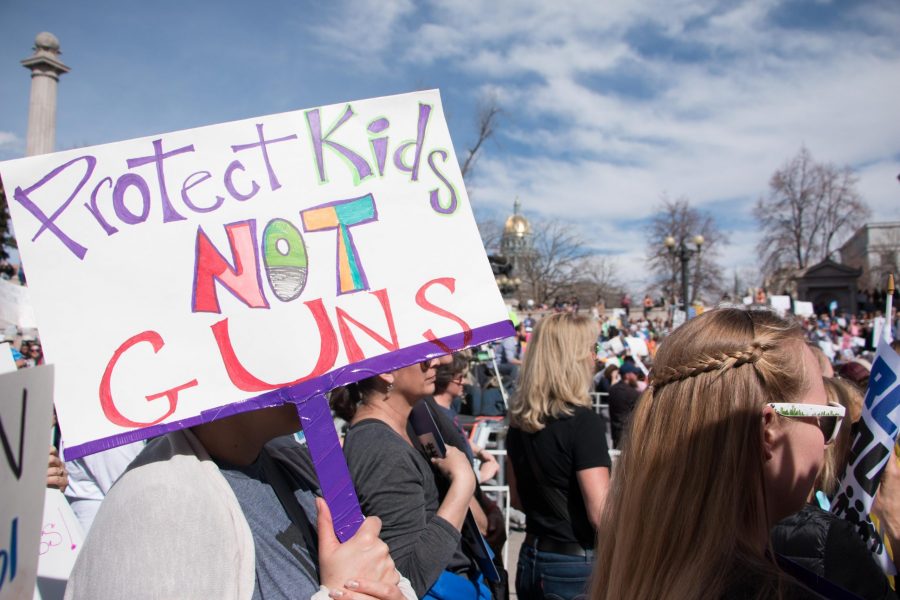 The March For Our Lives event was coordinated by students with the intention to eliminate gun violence in schools (Erica Giesenhagen | Collegian).